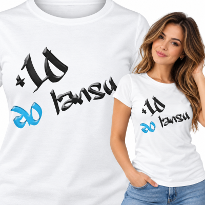 KOSZULKA ŚMIESZNA DAMSKA 10 DO LANSU